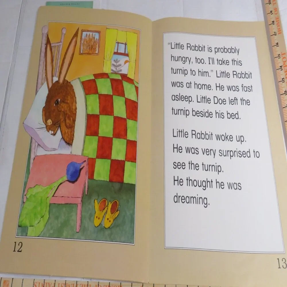 The Rabbit and the Turnip (almost 2 feet tall) with (4) student story books